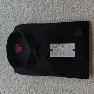NWT Alfani Slim Fit Black Dress Shirt Slim Fit